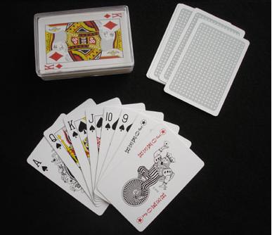 plastic playing cards